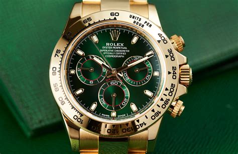 green and yellow rolex|Rolex gold with green face.